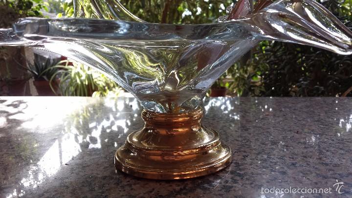 Antig&uuml;edades: antiguo centro de mesa en cristal. - Foto 5