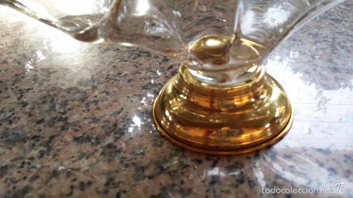 Antig&uuml;edades: antiguo centro de mesa en cristal - Foto 3