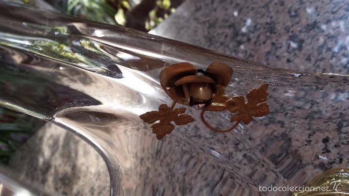 Antig&uuml;edades: antiguo centro de mesa en cristal - Foto 4