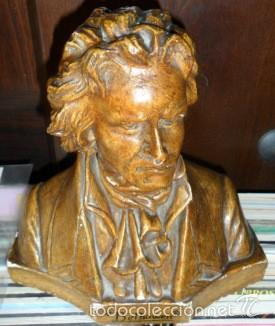 Antig&uuml;edades: Busto de Bethoven en escayola - Foto 1