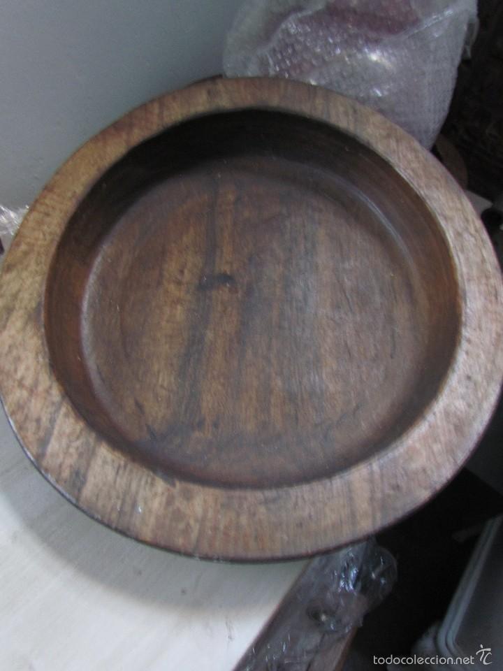 Antig&uuml;edades: CUENCO DE MADERA - Foto 2