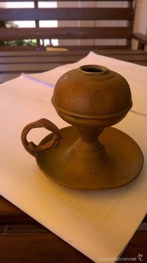 Antig&uuml;edades: ANTIGUA LAMPARA DE ACEITE - Foto 1