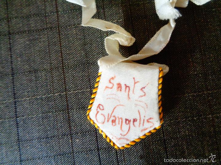 Antig&uuml;edades: Antiguo escapulario sagrado corazon - Foto 2