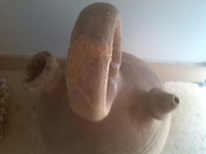 Antig&uuml;edades: Botijo barro blanco - Foto 2