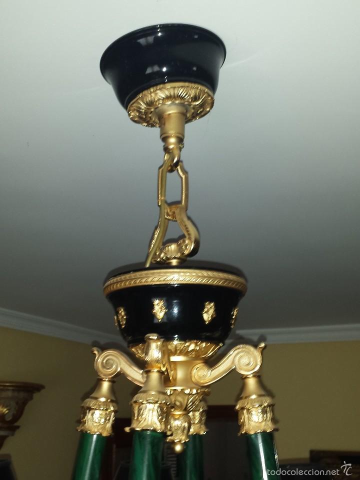 Antig&uuml;edades: LAMPARA ESTILO IMPERIO MARINER - Foto 4