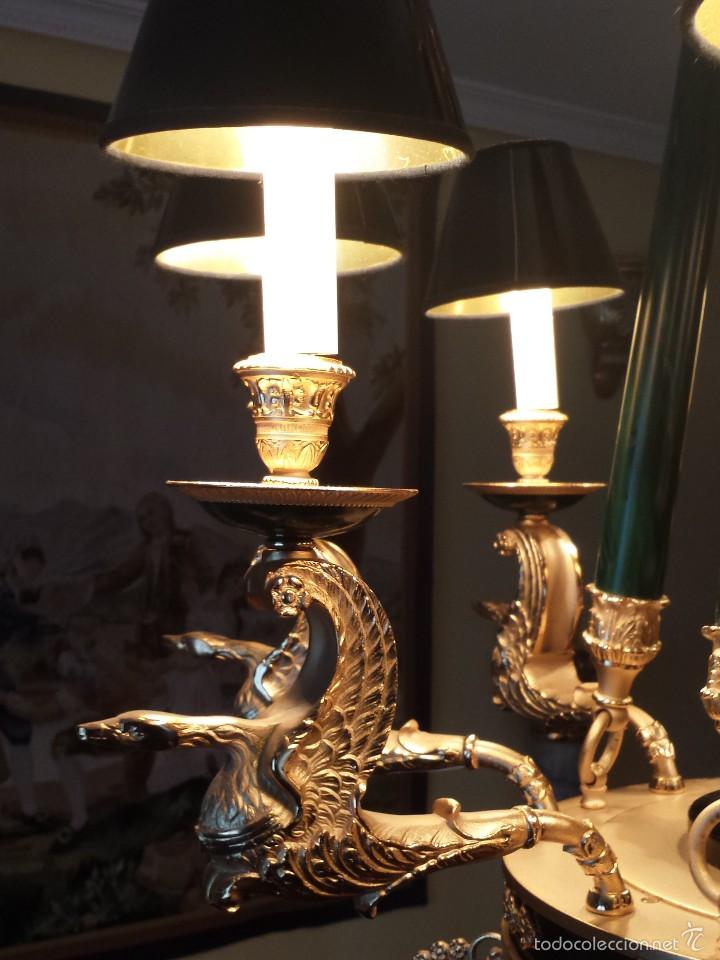 Antig&uuml;edades: LAMPARA ESTILO IMPERIO MARINER - Foto 5