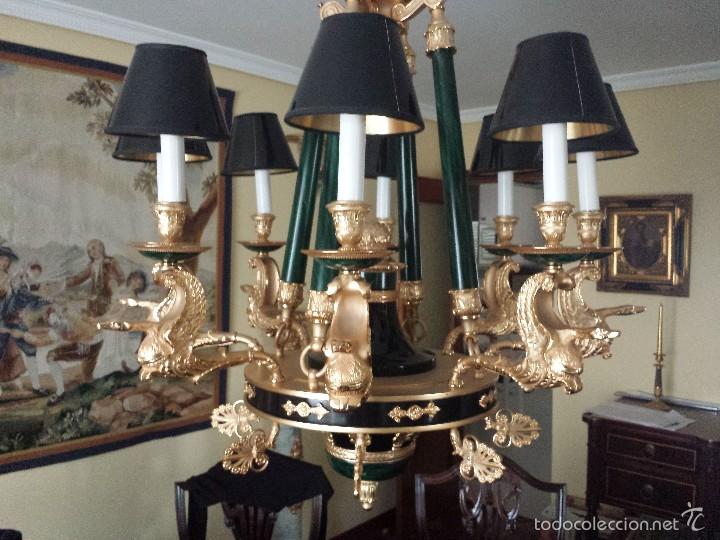 Antig&uuml;edades: LAMPARA ESTILO IMPERIO MARINER - Foto 6