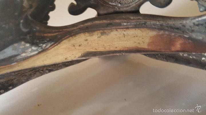 Antig&uuml;edades: CENTRO MESA BA&Ntilde;O DE PLATA - Foto 4