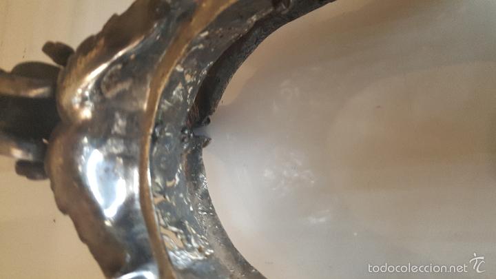 Antig&uuml;edades: CENTRO MESA BA&Ntilde;O DE PLATA - Foto 9