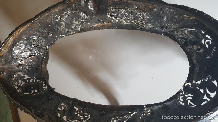 Antig&uuml;edades: CENTRO MESA BA&Ntilde;O DE PLATA - Foto 14