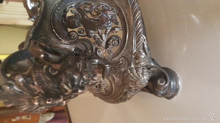 Antig&uuml;edades: CENTRO MESA BA&Ntilde;O DE PLATA - Foto 24