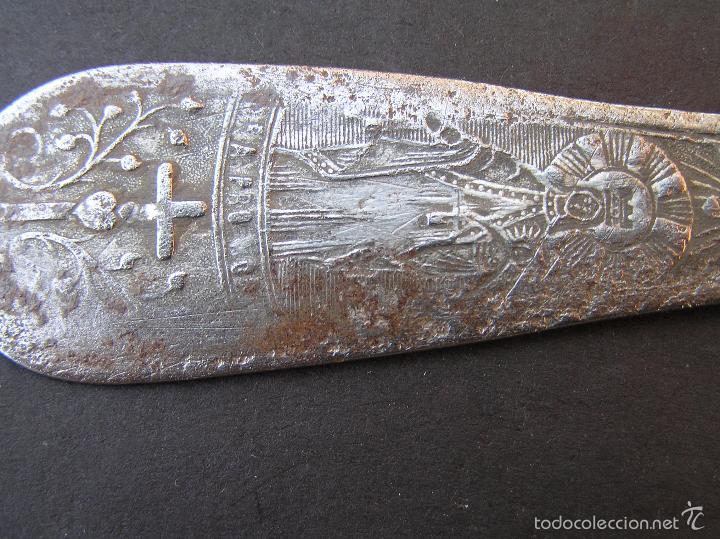 Antig&uuml;edades: Cuchara con imagen de la Virgen en el mango. - Foto 10