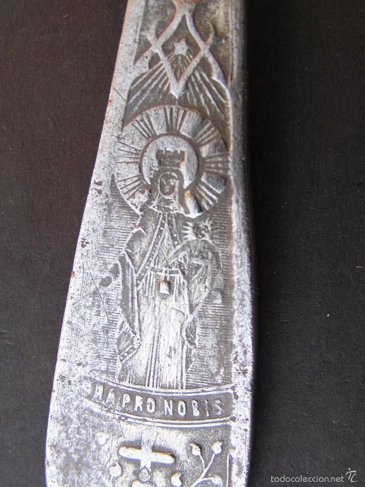 Antig&uuml;edades: Cuchara con imagen de la Virgen en el mango. - Foto 15