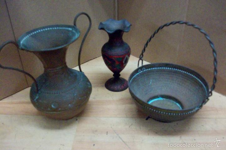 Antig&uuml;edades: LOTE DE 3 PIEZAS DE BRONCE ANTIGUAS - Foto 1