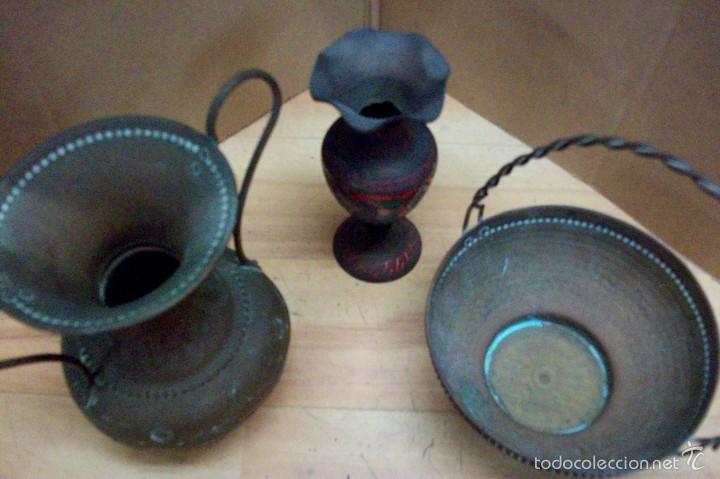 Antig&uuml;edades: LOTE DE 3 PIEZAS DE BRONCE ANTIGUAS - Foto 2