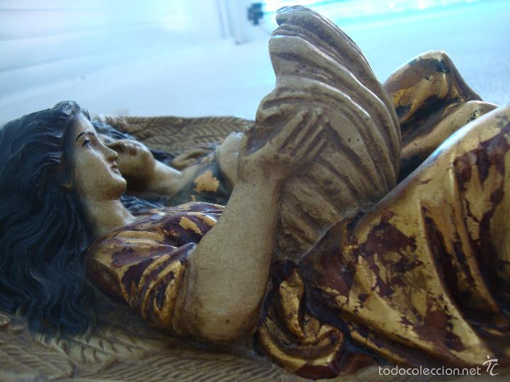 Antig&uuml;edades: Antigua Benditera policromada - Foto 6