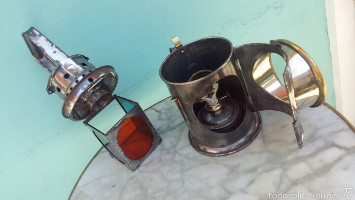 Antig&uuml;edades: Farol tren ingles - Foto 10