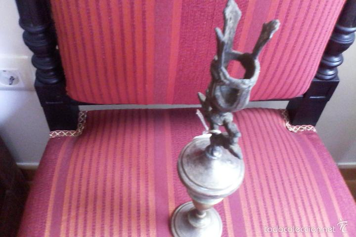 Antig&uuml;edades: soporte para velas (cirios, candelabros, b&aacute;culo???) - Foto 4