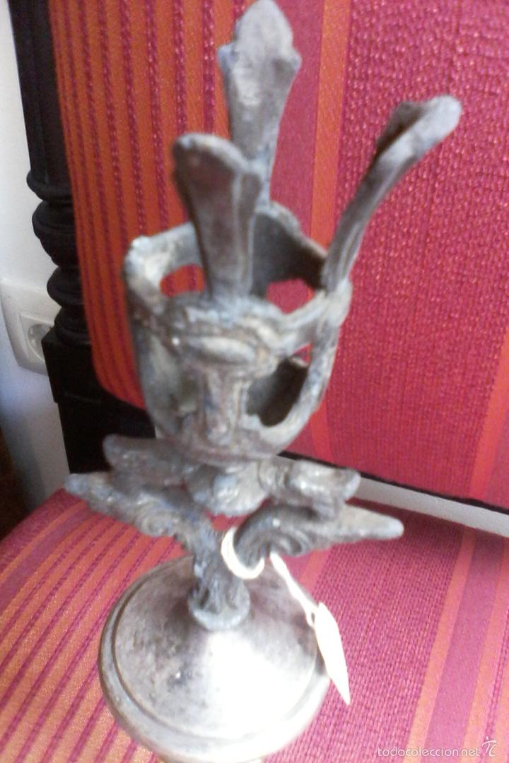 Antig&uuml;edades: soporte para velas (cirios, candelabros, b&aacute;culo???) - Foto 5