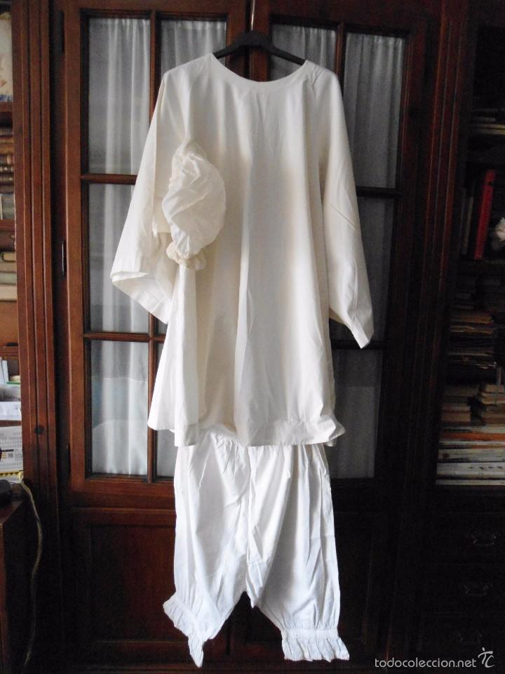 Antig&uuml;edades: ANTIGUA VESTIMENTA ROPA INTERIOR DE SE&Ntilde;ORA EN ALGODON - Foto 1