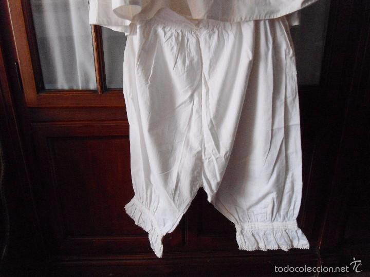 Antig&uuml;edades: ANTIGUA VESTIMENTA ROPA INTERIOR DE SE&Ntilde;ORA EN ALGODON - Foto 2