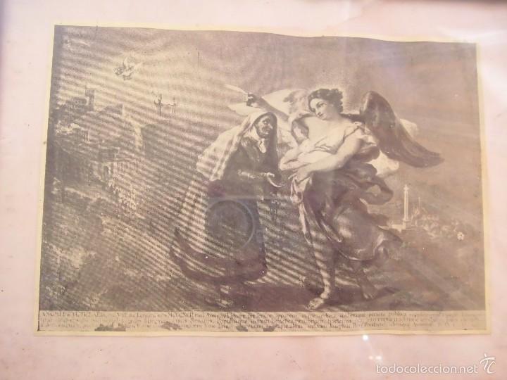 Antig&uuml;edades: cuadro antiguo con lamina - Foto 2
