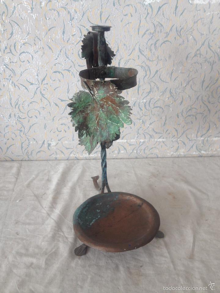 Antig&uuml;edades: MACETERO DECORACION EN HOJALATA - Foto 2