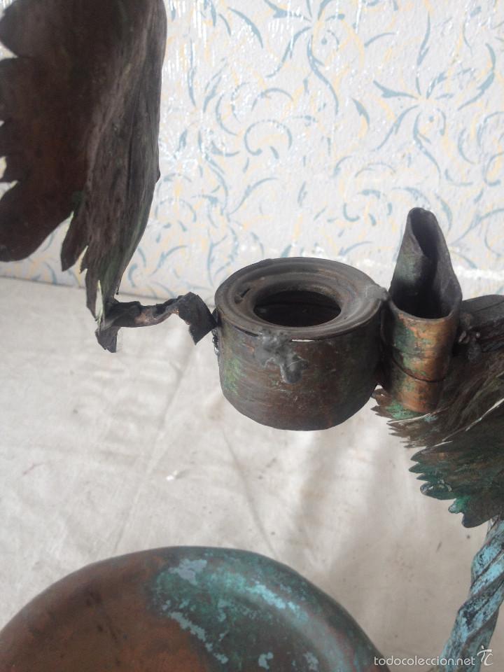 Antig&uuml;edades: MACETERO DECORACION EN HOJALATA - Foto 4