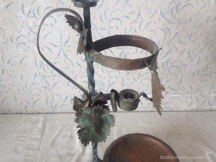 Antig&uuml;edades: MACETERO DECORACION EN HOJALATA - Foto 7