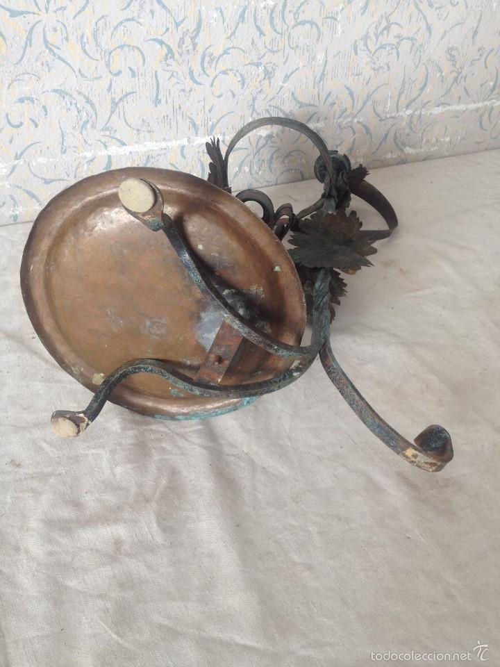 Antig&uuml;edades: MACETERO DECORACION EN HOJALATA - Foto 11