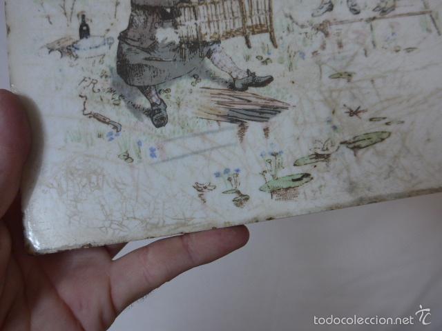 Antig&uuml;edades: Antiguo azulejo pintado, a estudiar - Foto 4