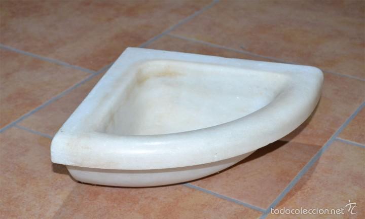 Antig&uuml;edades: Pileta antigua de m&aacute;rmol blanco - Foto 1