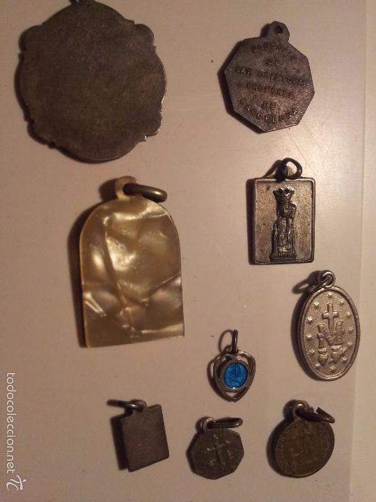 Antig&uuml;edades: 9 medallas variadas de metal - Foto 3