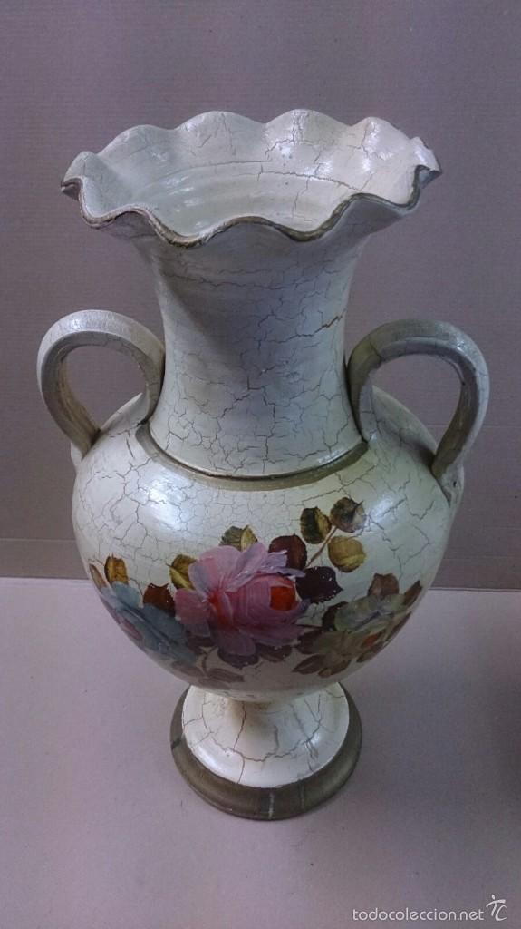 Antig&uuml;edades: Jarron de ceramica pintado a mano - Foto 1