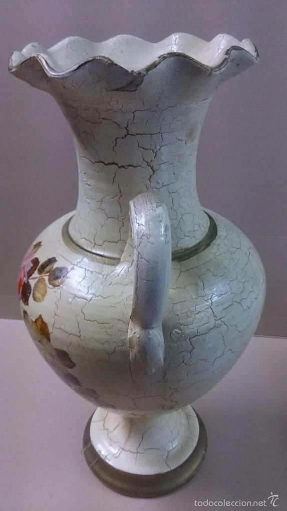 Antig&uuml;edades: Jarron de ceramica pintado a mano - Foto 2