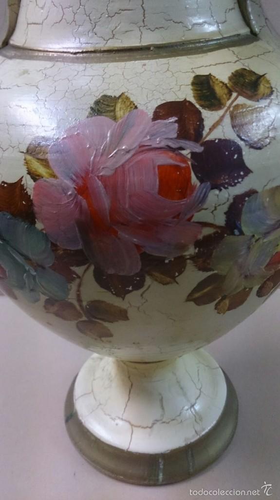 Antig&uuml;edades: Jarron de ceramica pintado a mano - Foto 3