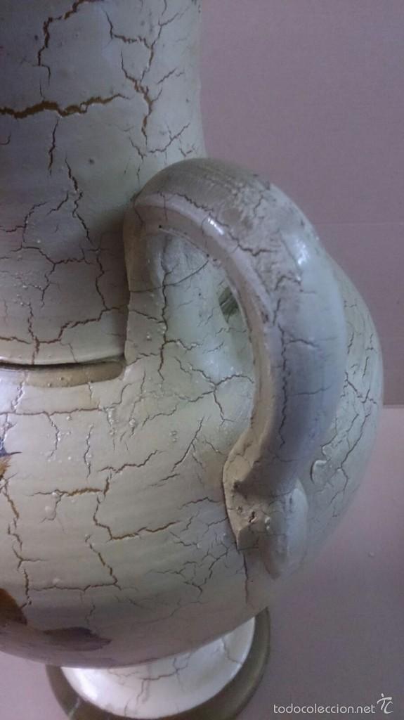 Antig&uuml;edades: Jarron de ceramica pintado a mano - Foto 6