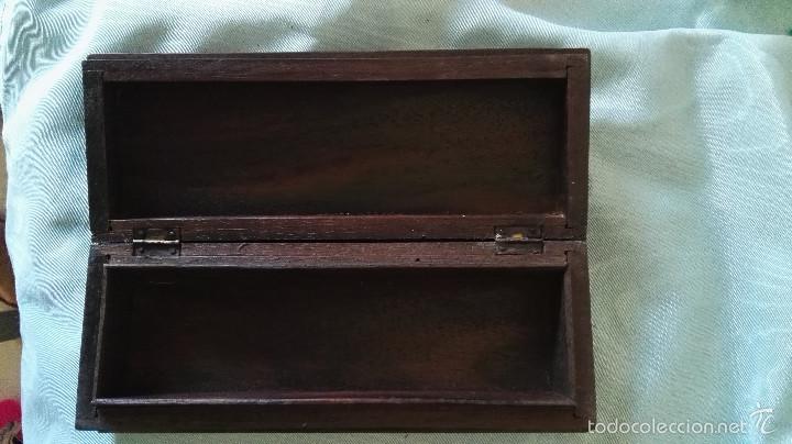 Antig&uuml;edades: Caja Madera Tallada &iquest;Plumier? - Foto 4