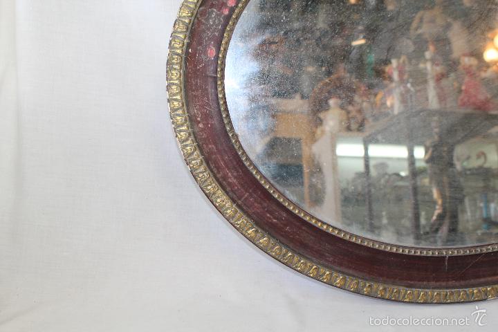 Antig&uuml;edades: espejo antiguo de madera - Foto 2