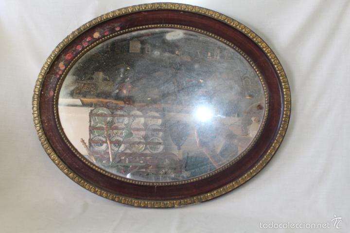 Antig&uuml;edades: espejo antiguo de madera - Foto 4