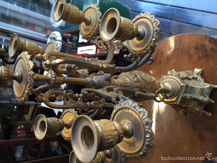 Antig&uuml;edades: GRAN CANDELABRO SIGLO XVIII BRONCE - Foto 3