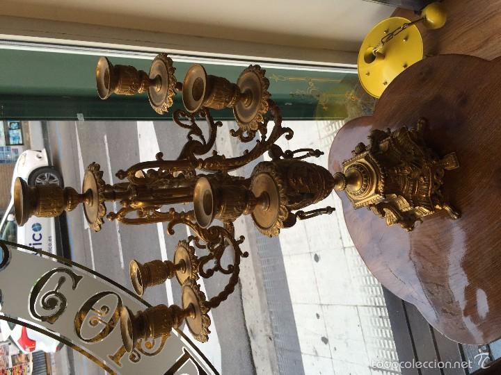 Antig&uuml;edades: GRAN CANDELABRO SIGLO XVIII BRONCE - Foto 5