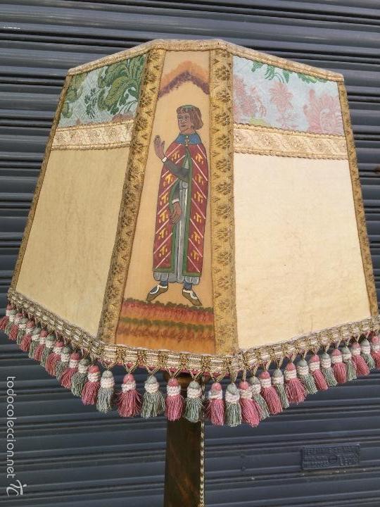 Antig&uuml;edades: Lampara de pie antigua. - Foto 2