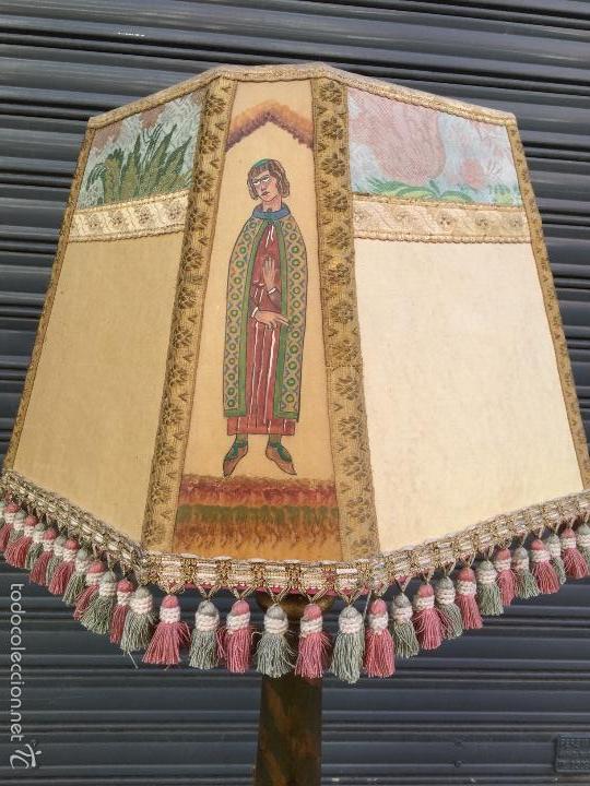 Antig&uuml;edades: Lampara de pie antigua. - Foto 4