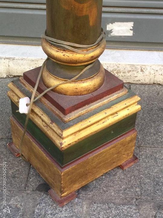 Antig&uuml;edades: Lampara de pie antigua. - Foto 6