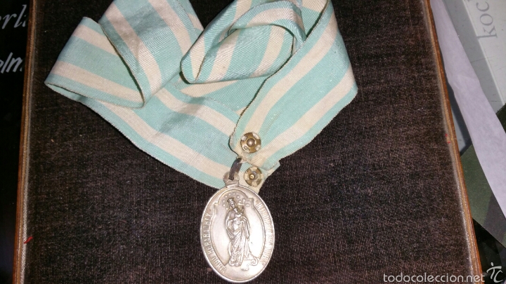 Antig&uuml;edades: Medalla religiosa de la Virgen - Foto 1