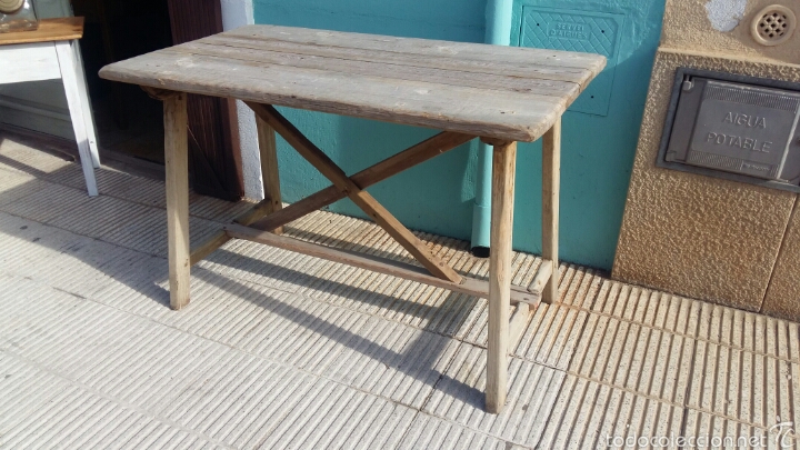 Antig&uuml;edades: Antigua mesa catalana popular - Foto 2