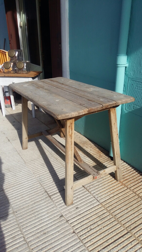 Antig&uuml;edades: Antigua mesa catalana popular - Foto 7