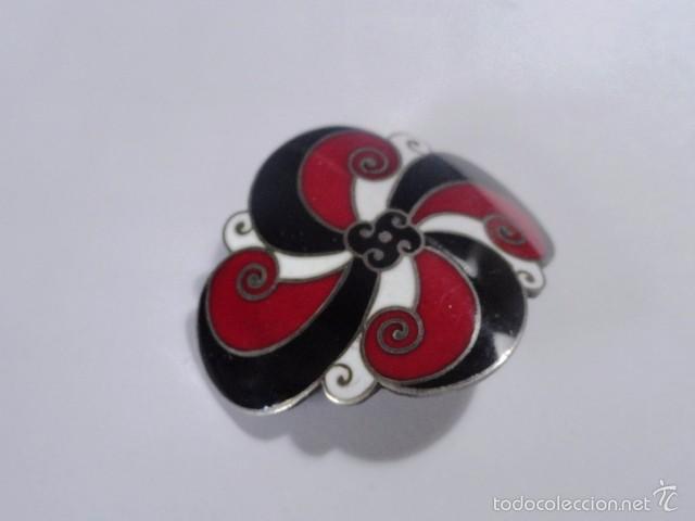 Antig&uuml;edades: HEBILLA ART DECO ESMALTADA FRANCESA - Foto 3