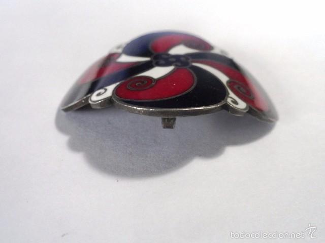 Antig&uuml;edades: HEBILLA ART DECO ESMALTADA FRANCESA - Foto 5